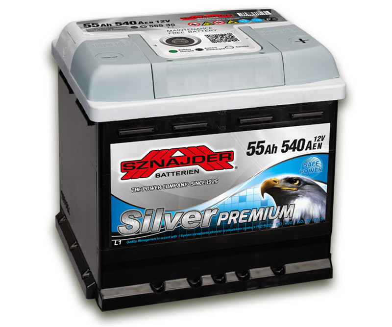 Sznajder Silver Premium startbatteri 12v 55ah +h