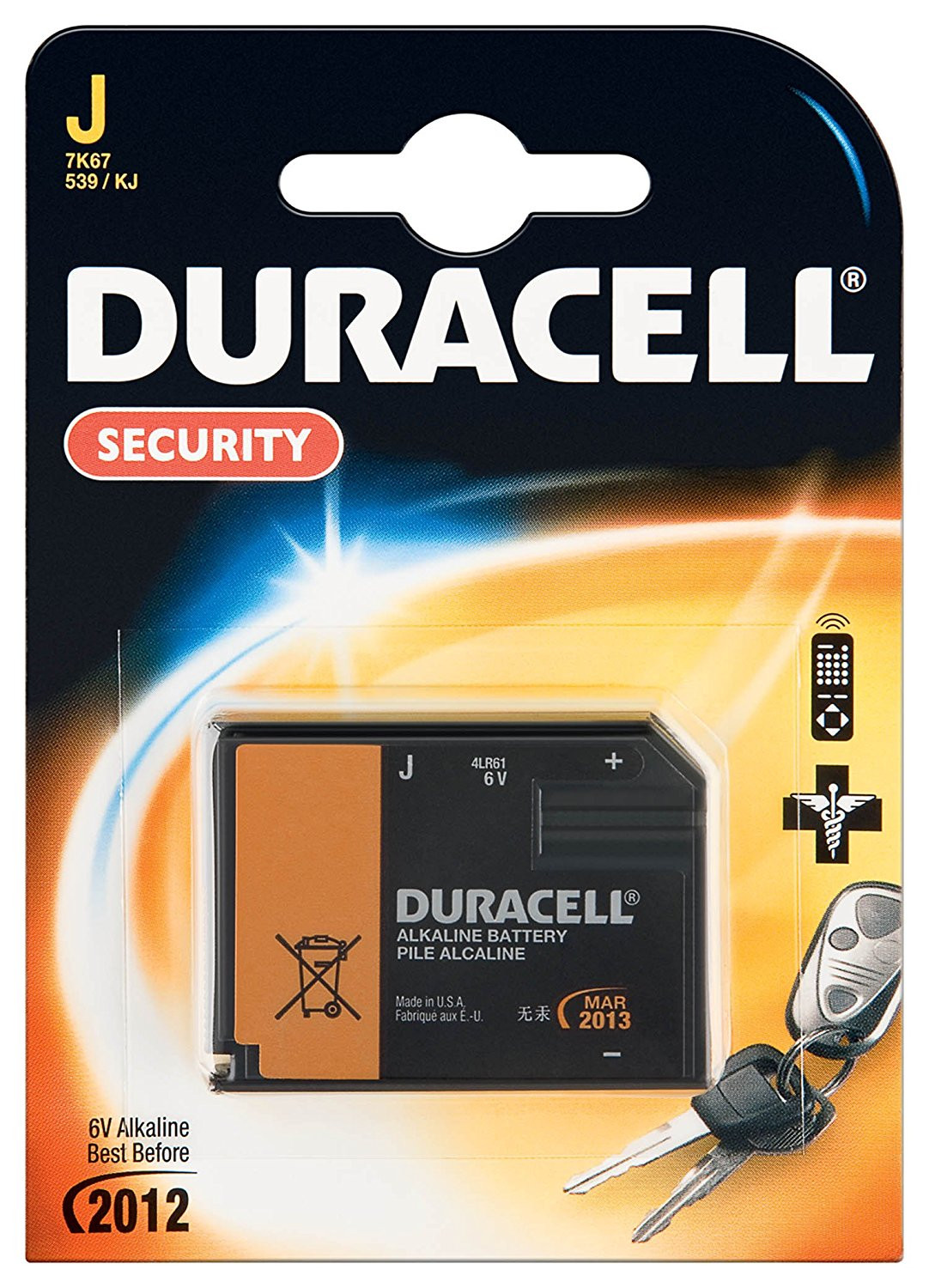 Duracell Security 7K67 - 1pk