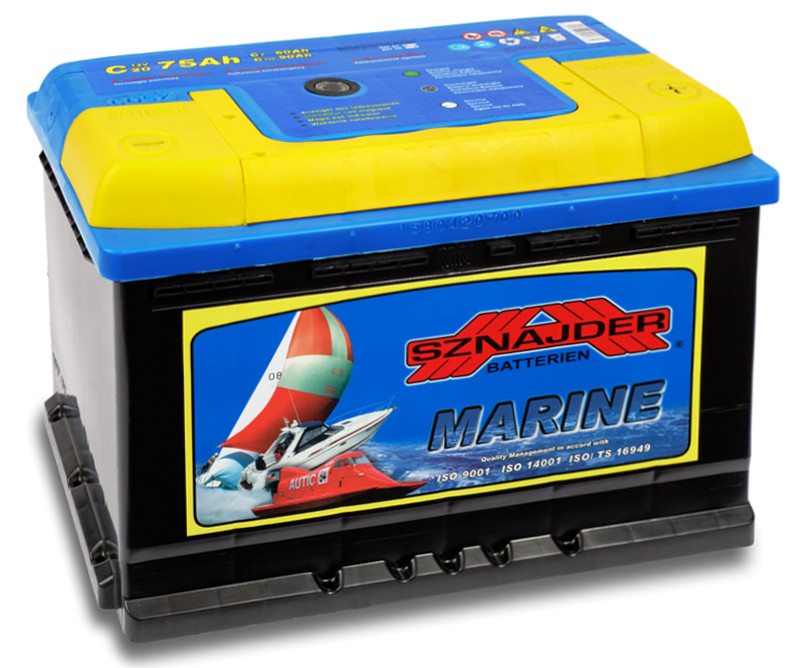 Sznajder marine fritidsbatteri 12v 75ah +h
