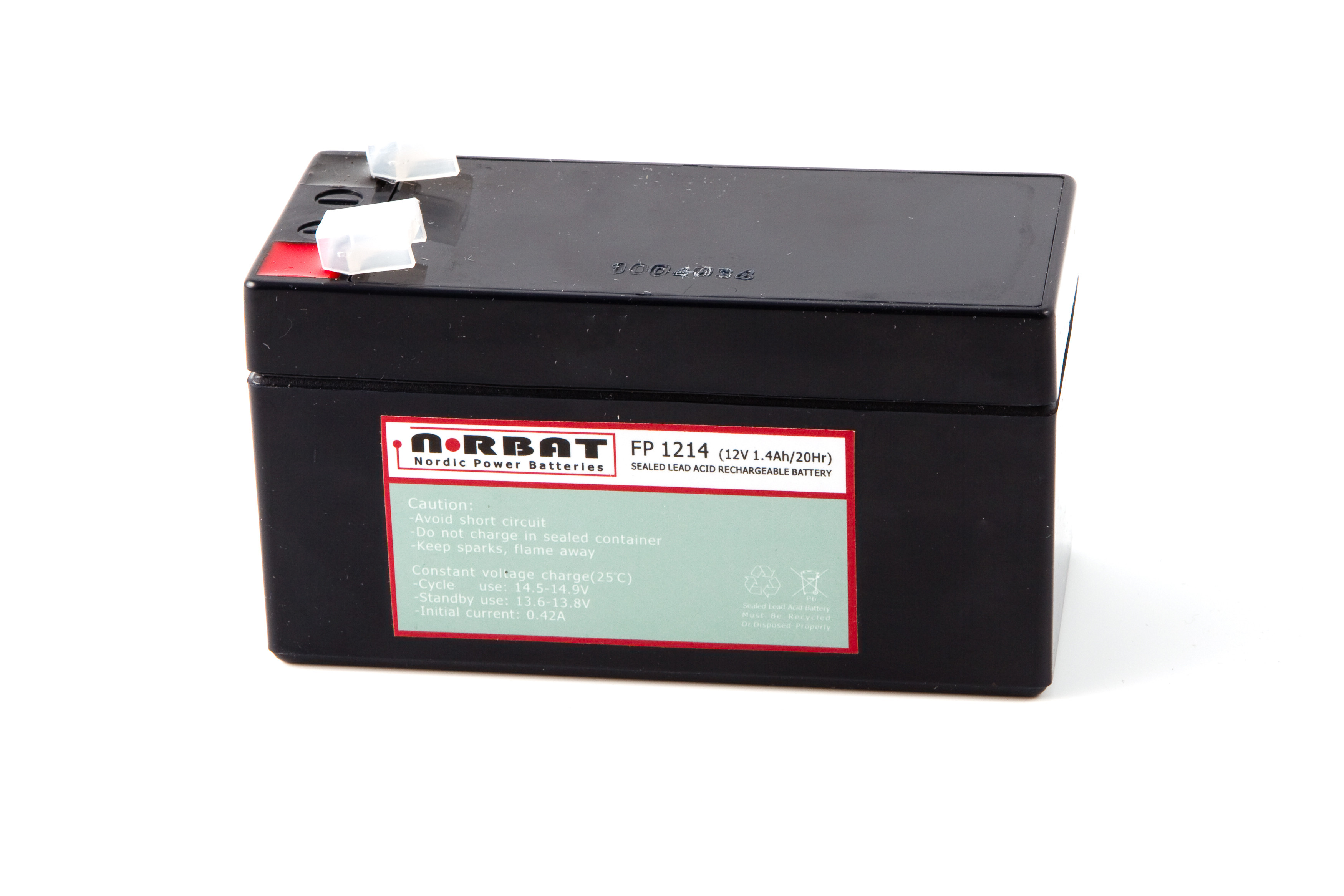 Norbat AGM batteri 12v 1,4ah