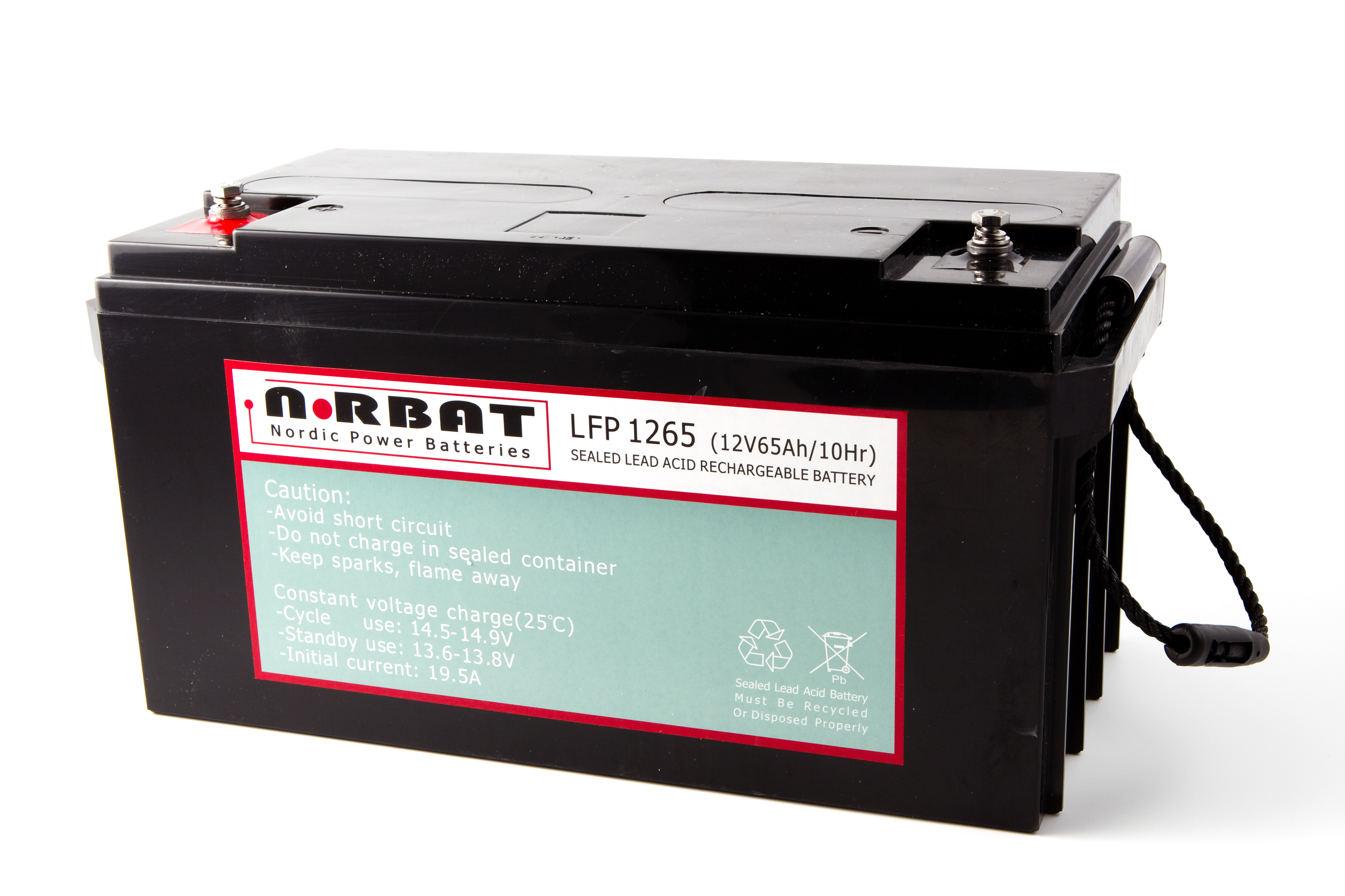 Norbat AGM batteri 12v 65ah